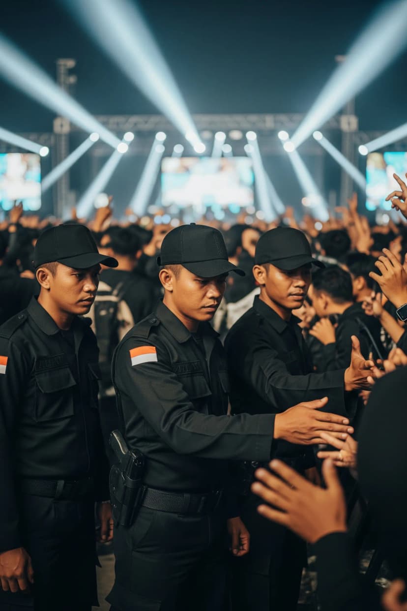 Pengendalian Massa Konser oleh Sentinel Forces
